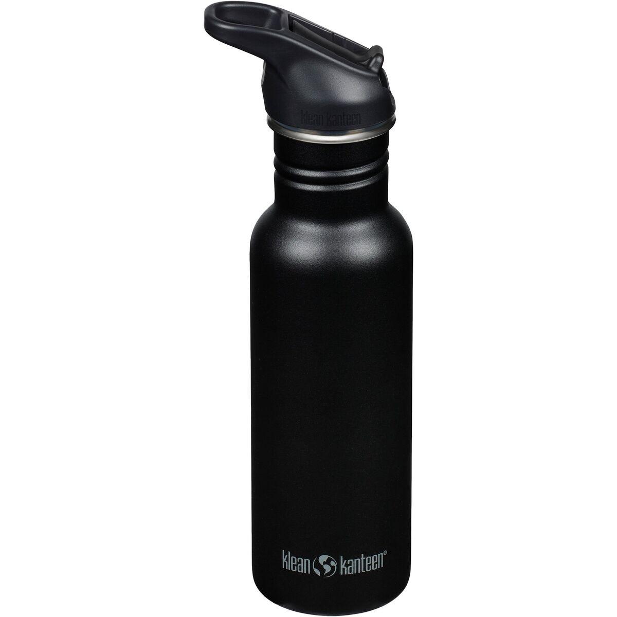 Klean Kanteen Classic Narrow Flip Sport drikkeflaske 532 ml i svart rustfritt stål