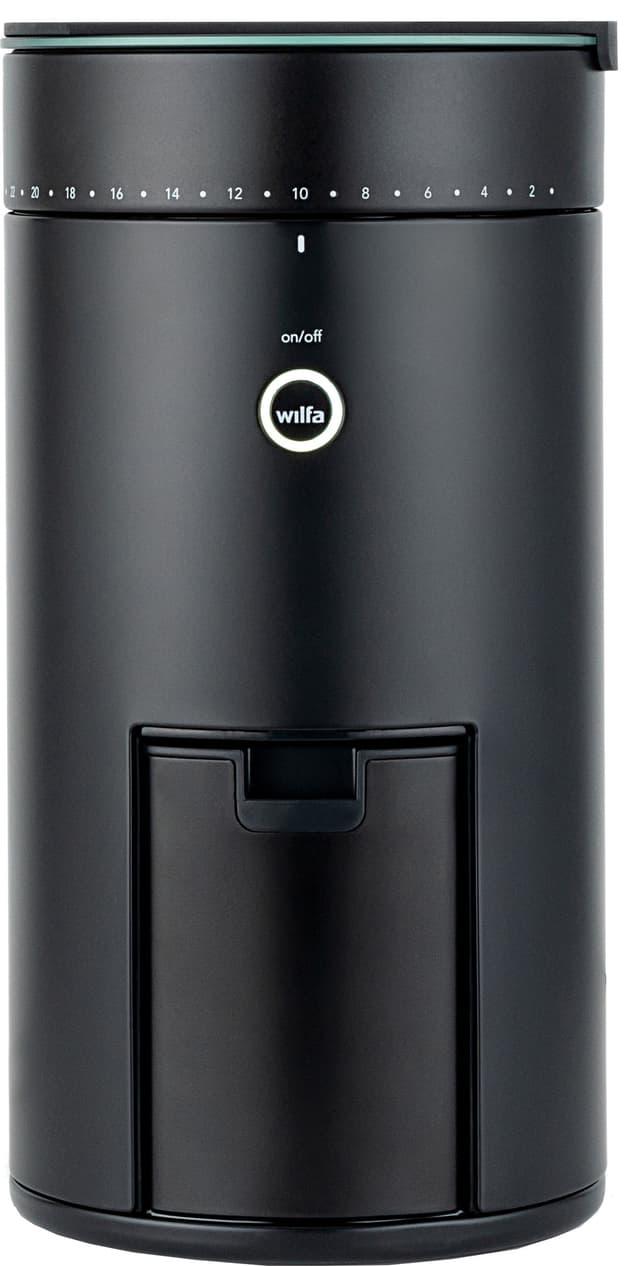Wilfa Uniform kaffekvern WSFBS-200B i sort med 200g beholder og integrert vekt