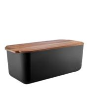 Eva Solo Tools brødboks i svart metall med bambuslokk, 42x19x15,5 cm