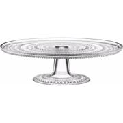 Iittala Kastehelmi kakefat 31,5 cm i klart glass med Kastehelmi dråpemønster