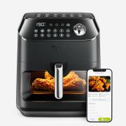 Kyvol Premium Smart Airfryer AF600 med transparent vindu og touch-display