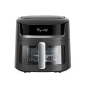 Kyvol Smart Crispmaster 7.2L airfryer i sort med keramisk kurv og touch-panel