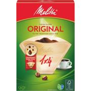 Melitta Original kaffefilter størrelse 1x4, pakke med 80 stykk, ubleket papir