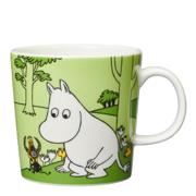 MoominArabia Mummikopp 30 cl med Mummitrollet i grønn farge, vitroporselenkrus