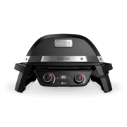 Weber Pulse 2000 elektrisk grill i svart med to varmesoner
