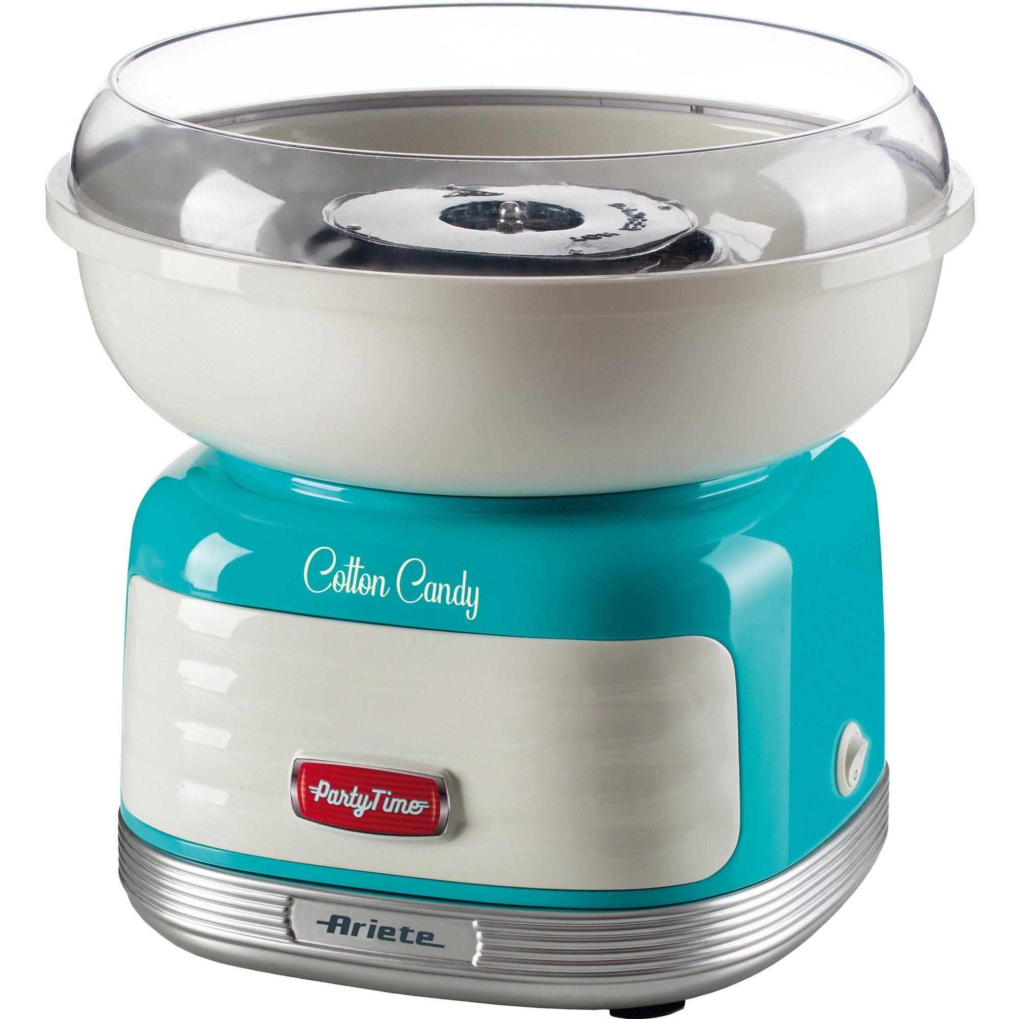 Ariete Party Time sukkerspinnmaskin i retro-design med blå farge
