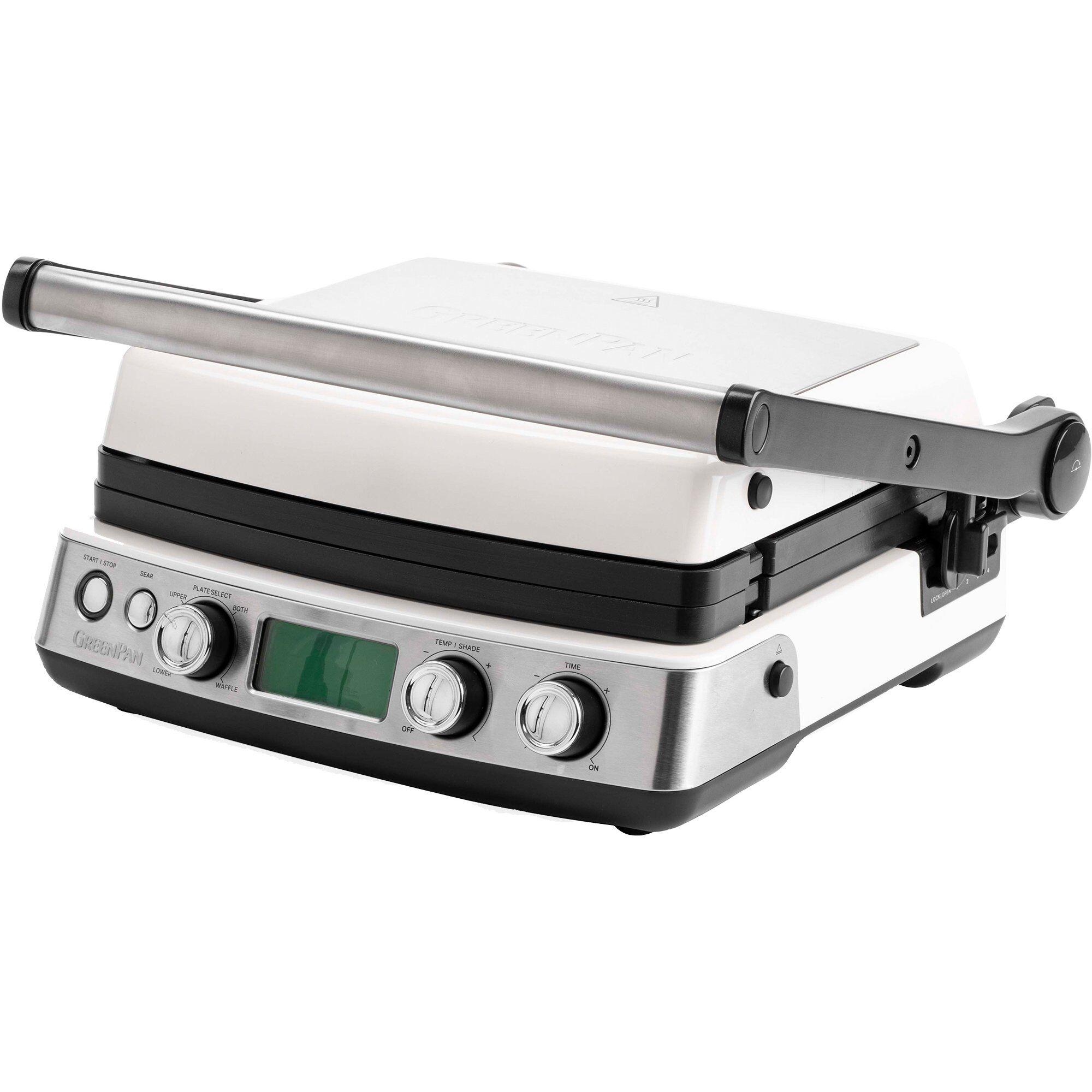 Greenpan Elite kontaktgrill i cloud cream hvit med keramiske plater