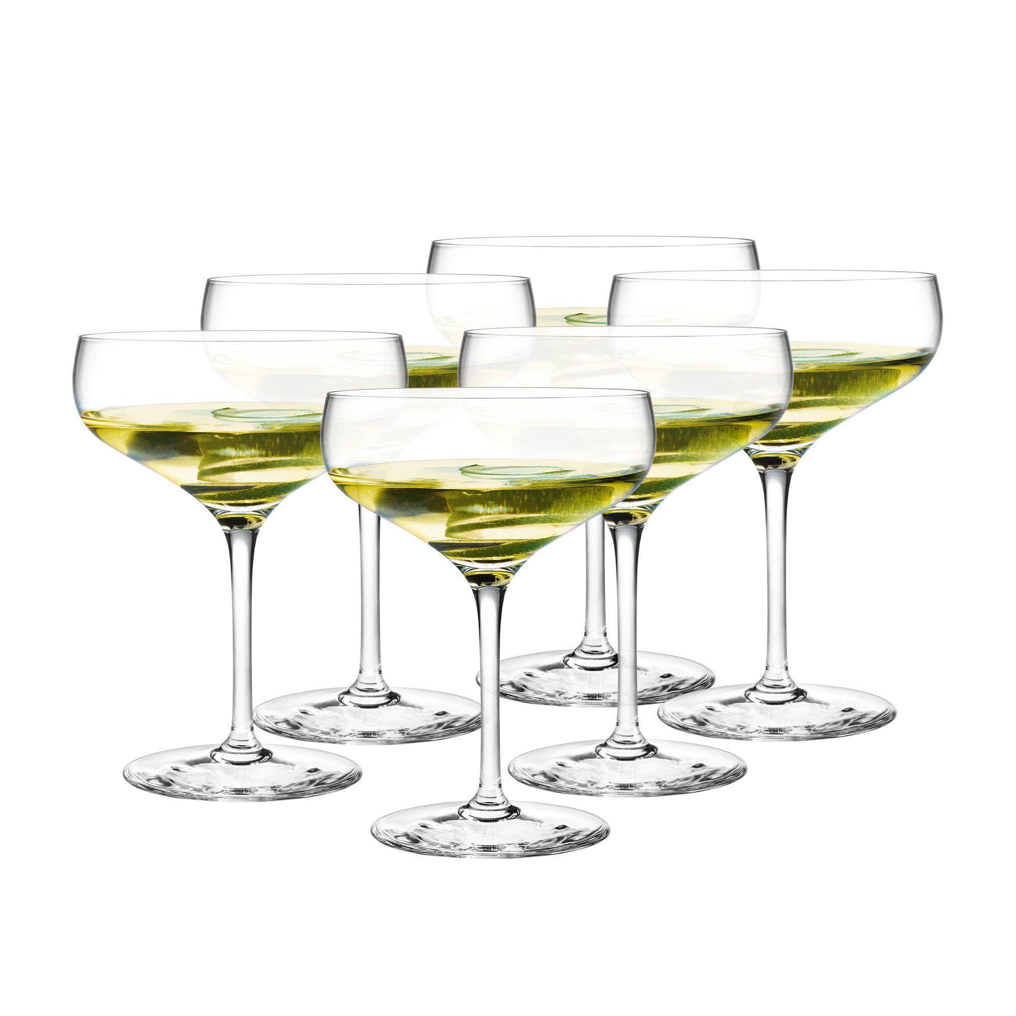 Holmegaard Cabernet Cocktailglass 29 cl, seks stykk i klar glass