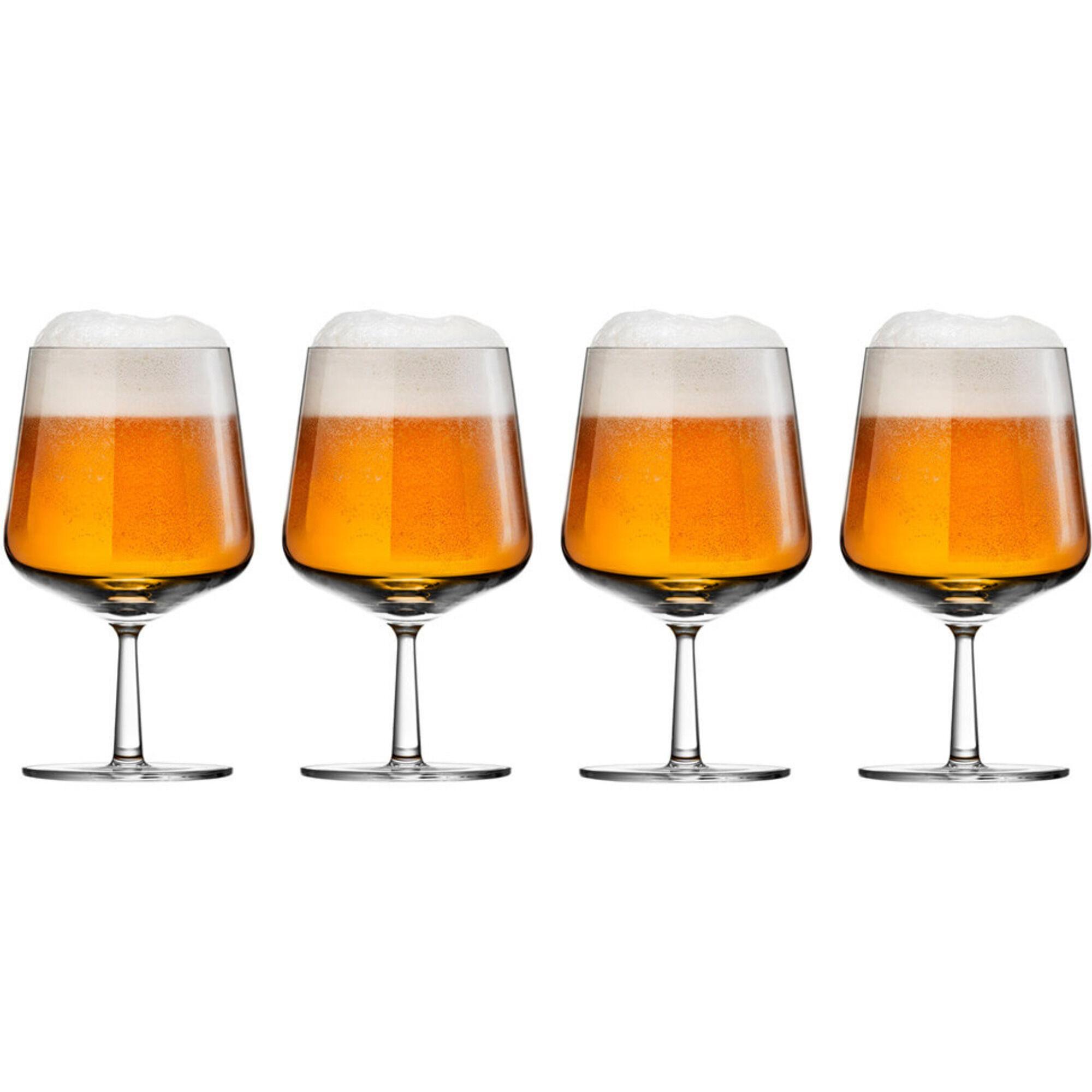 Iittala Essence ølglass 48 cl, fire elegante glass fra finsk design