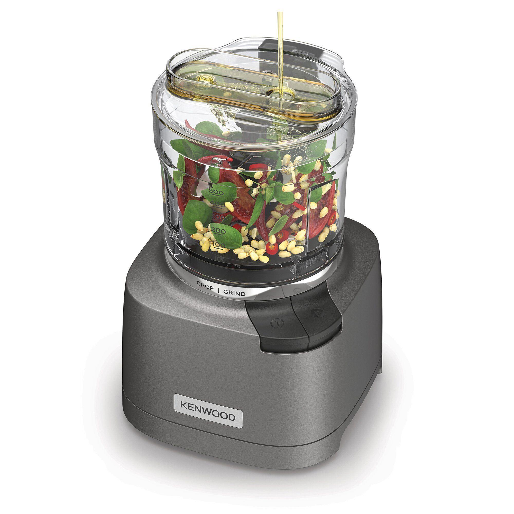 Kenwood 3-in-1 Mini Chopper i svart med metalldetaljer