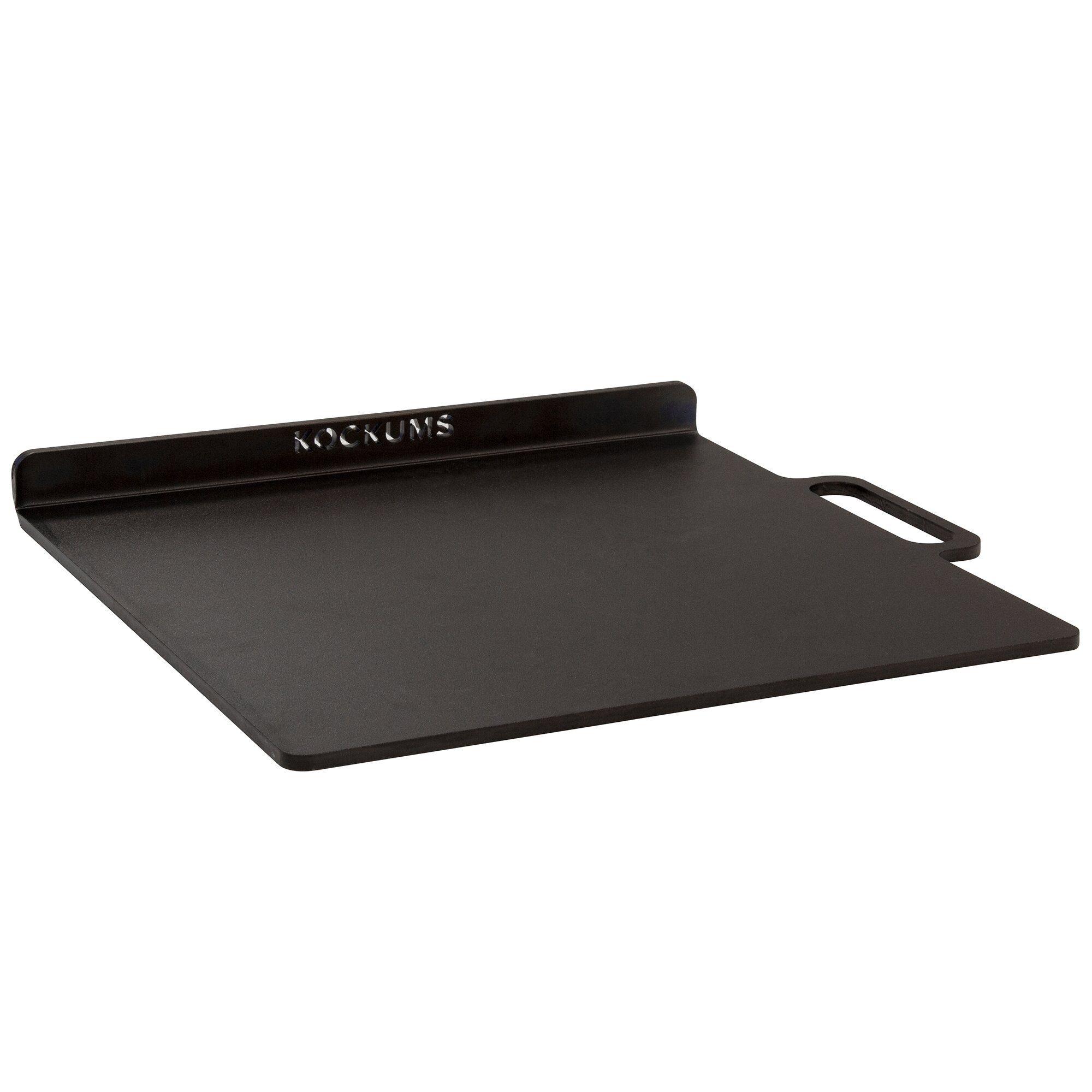 Kockums Jernverk pizzastål 37x32 cm med oppbrett kanter
