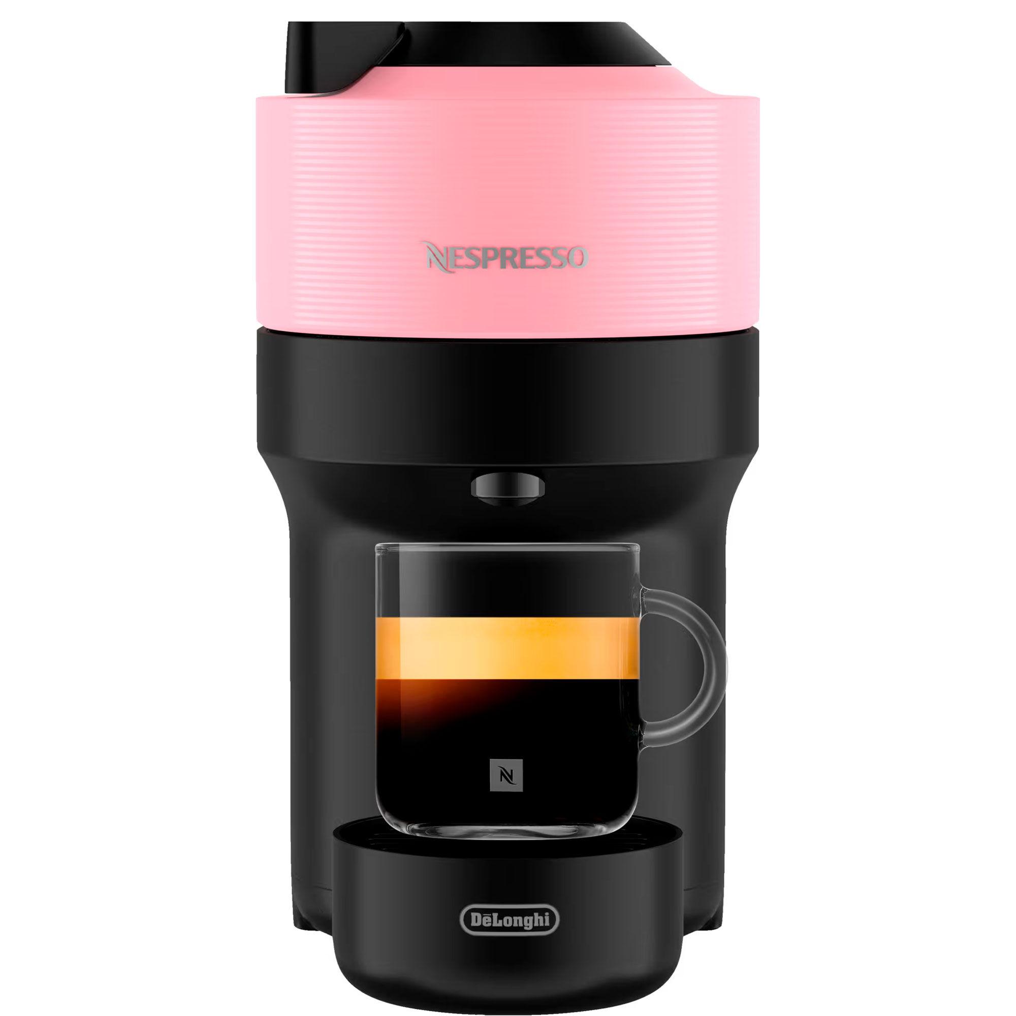 Nespresso Vertuo Pop kapselmaskin i rosa farge med kompakt design