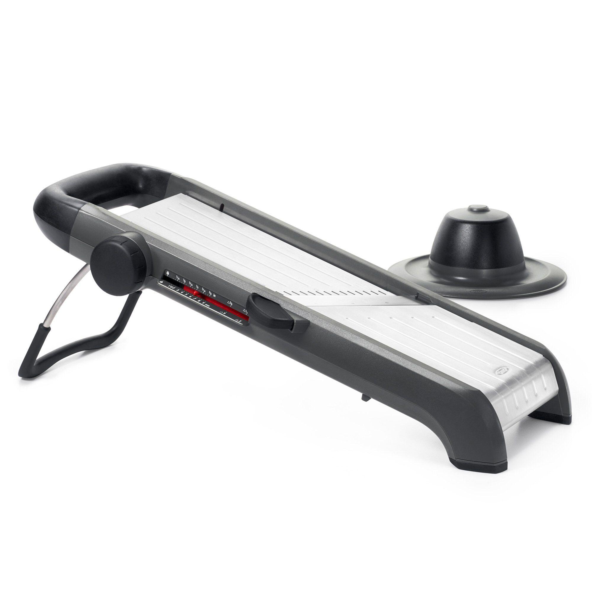 OXO Good Grips Chef's Mandolin 2.0 med justerbar tykkelse og innebygget julienne-blad