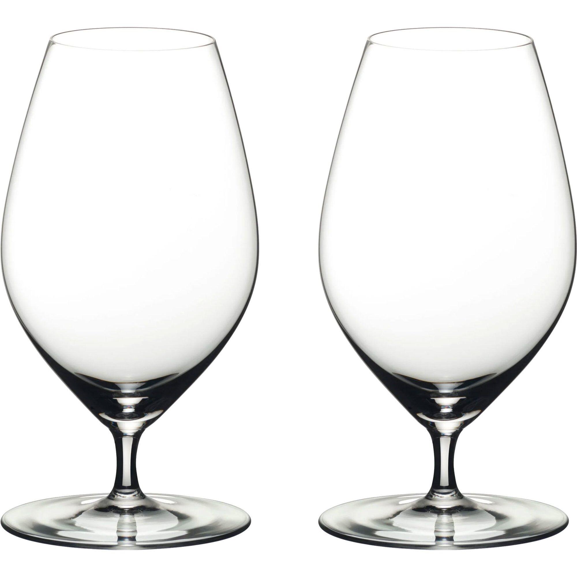 Riedel Veritas ølglass i elegant tulipanform, 2 stk krystall