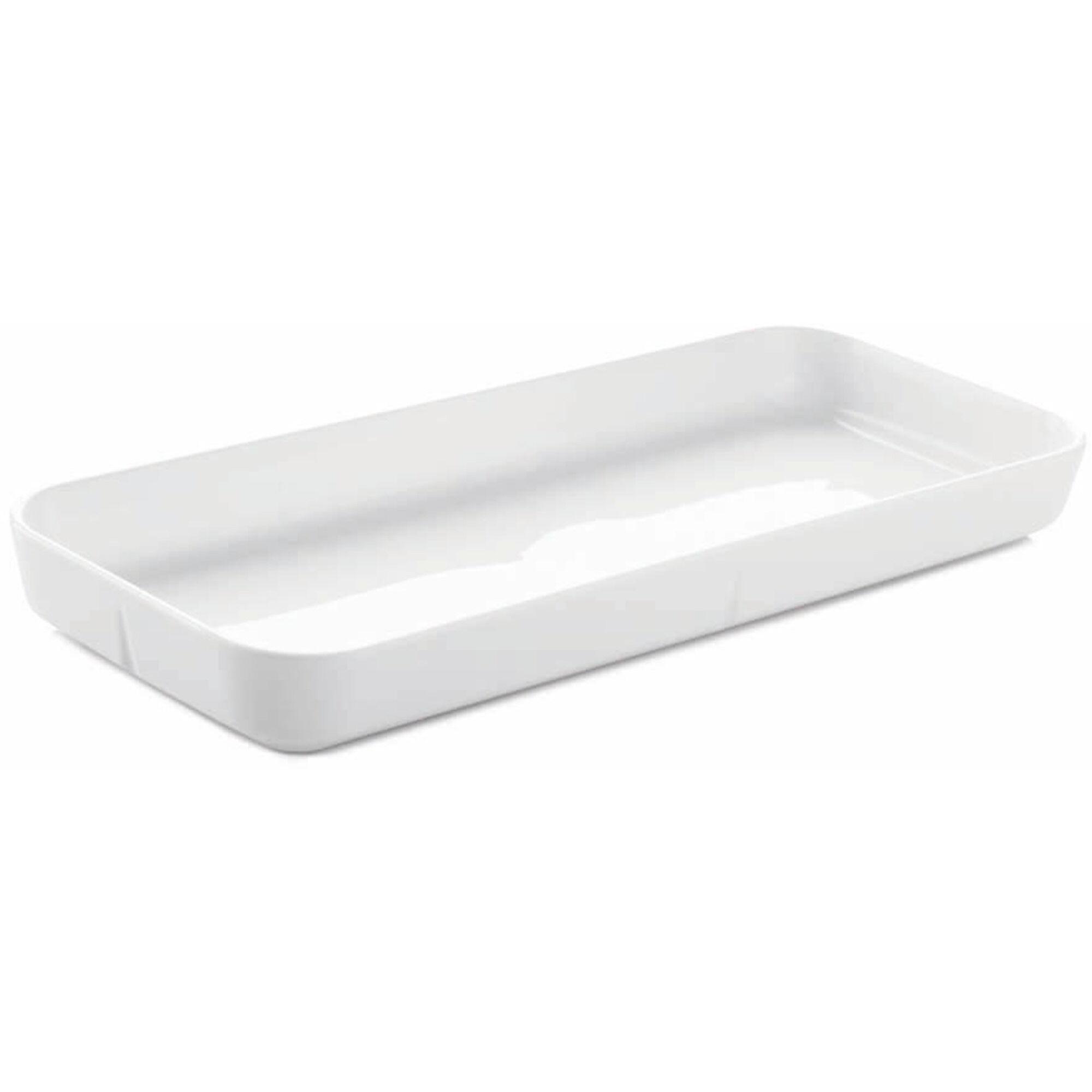Rosendahl Grand Cru serveringsfat hvit porselen 35x15 cm rektangulær