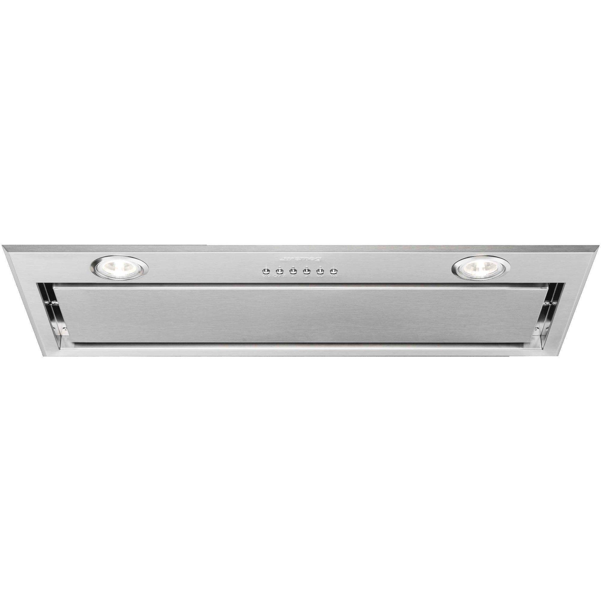 Smeg KSEG58PXE integrert kjøkkenvifte i rustfritt stål, 54 cm