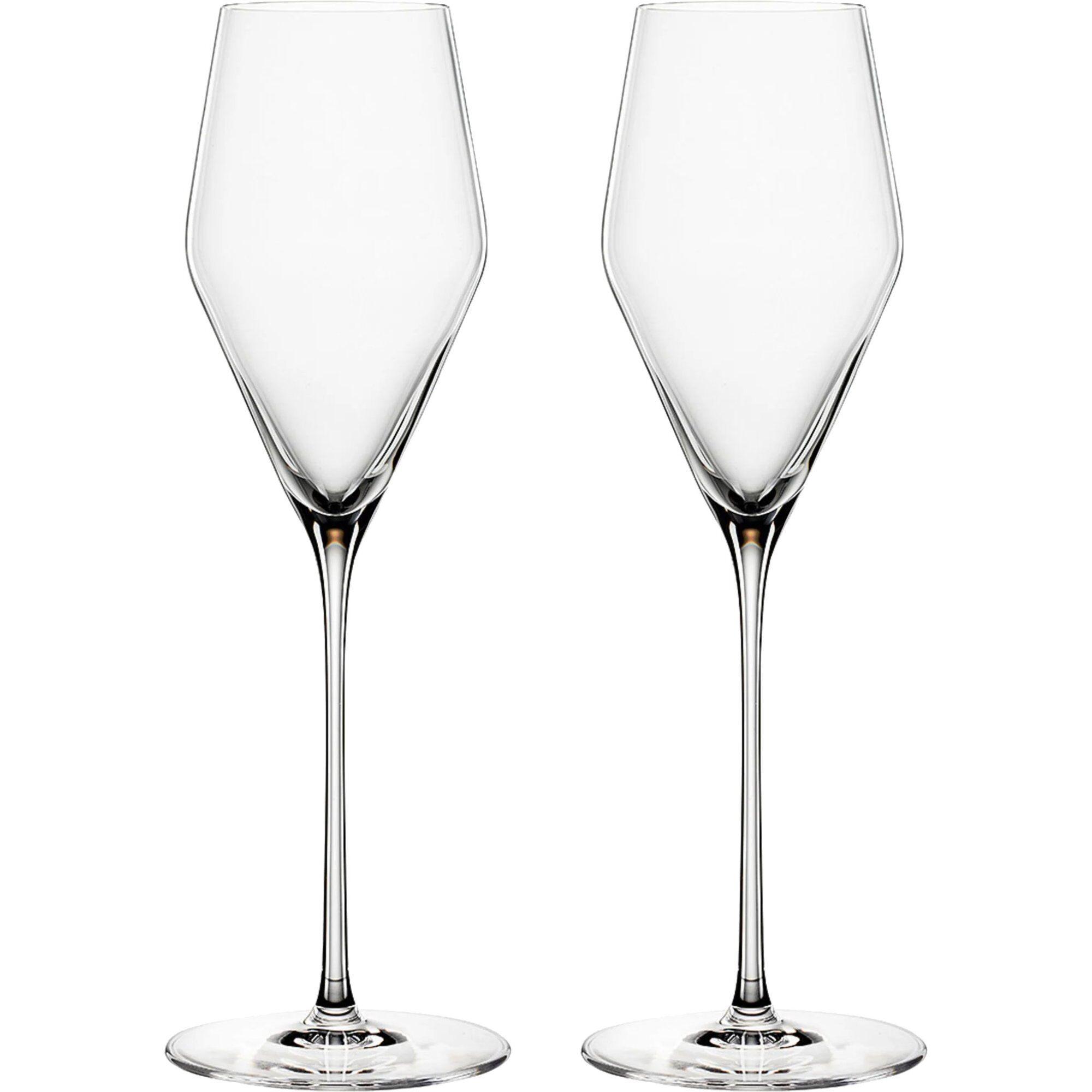 Spiegelau Definition champagneglass, to slanke og elegante glass med lang stilk