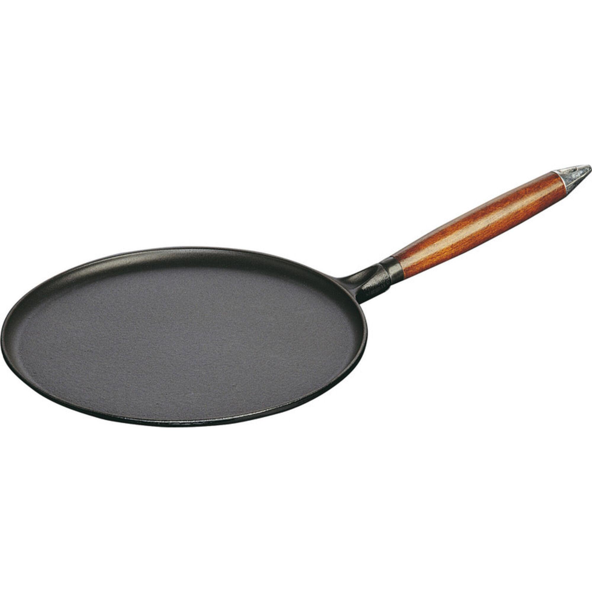 Staub pannekakepanne 28 cm med trehåndtak