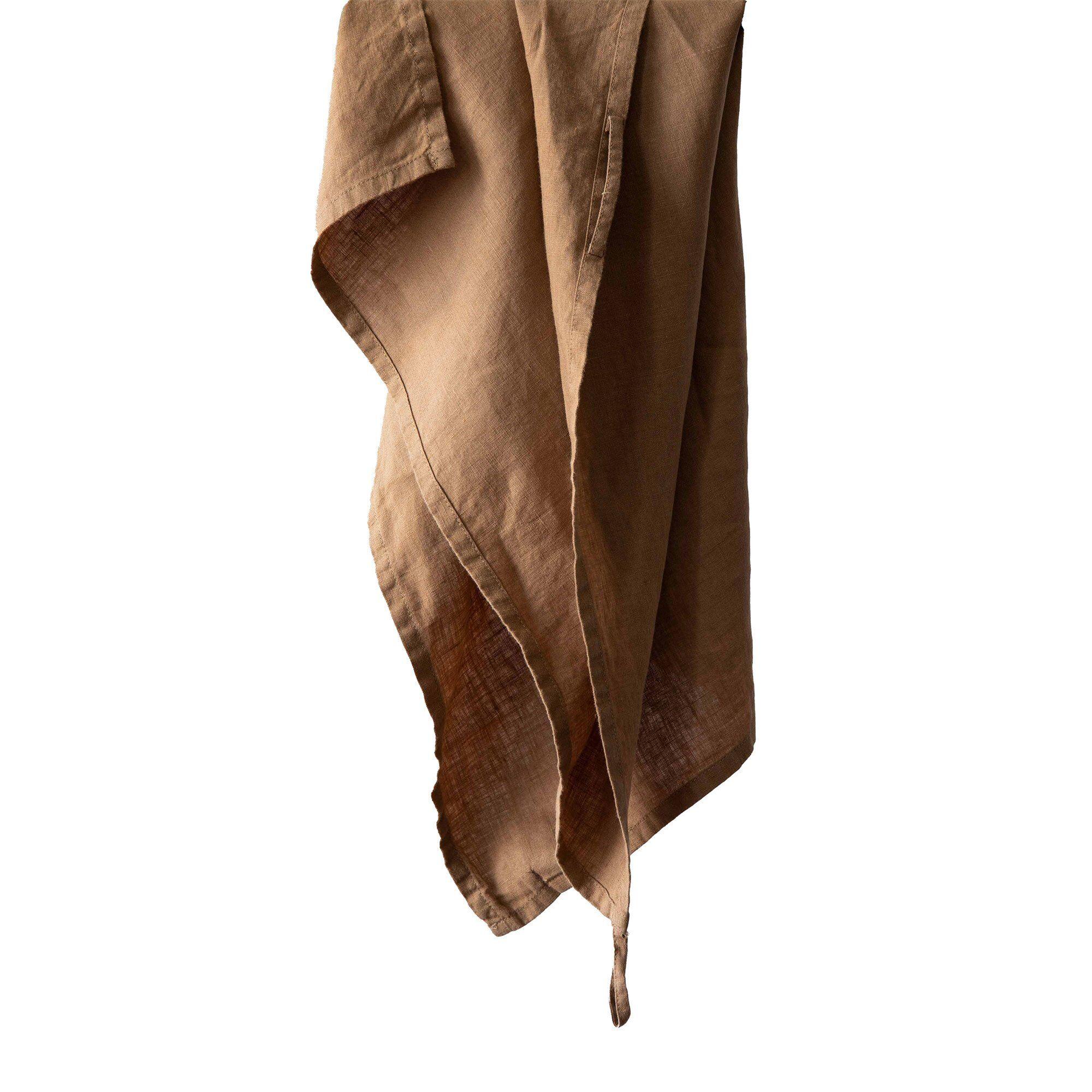 Tell me more kjøkkenhåndkle i lin hazelnut 50x70 cm