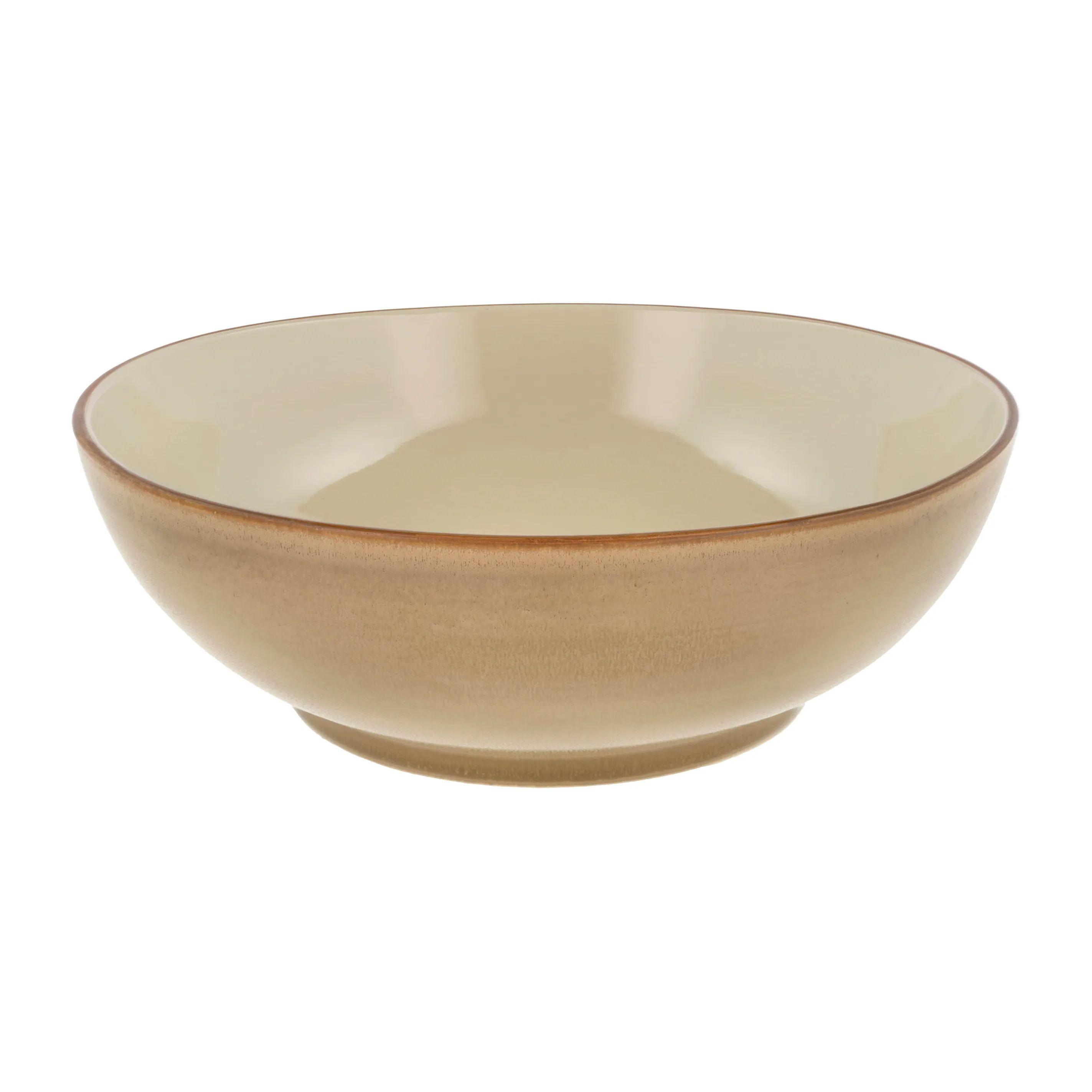 Bitz salatskål 30 cm i stoneware med wood/sand fargekombo