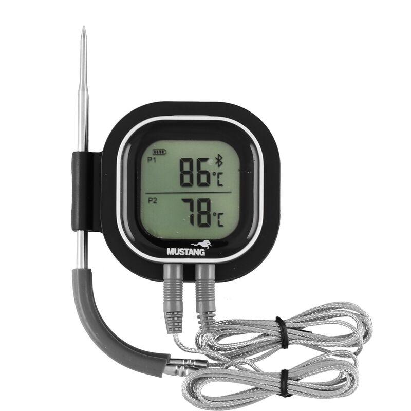 Mustang digitalt Bluetooth steketermometer i svart med LCD-display og to prober