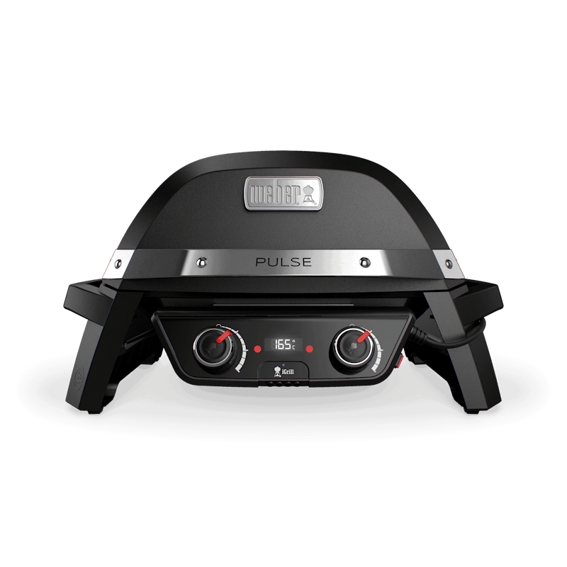 Weber Pulse 2000 elektrisk grill i svart med to varmesoner