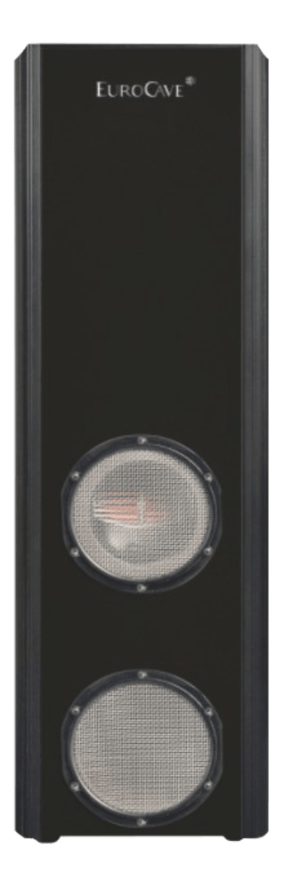 EuroCave INOA 25 Front premium vinskap i sort med uttrekkbare hyller